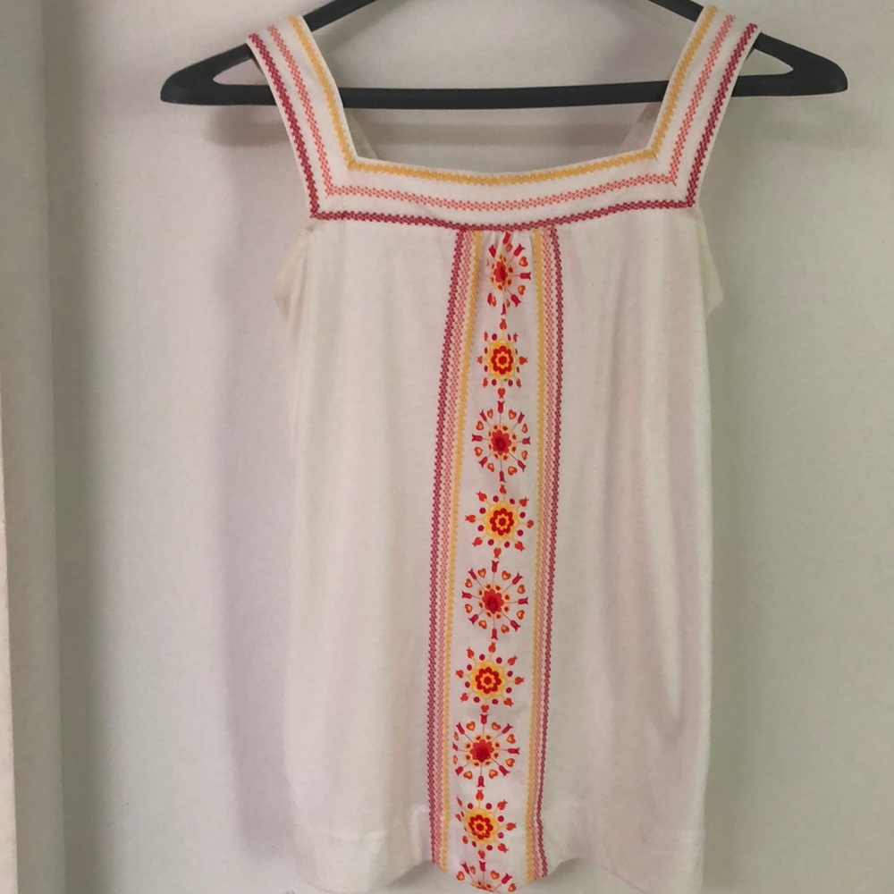 Roxy Embroidered Boho Tank Top